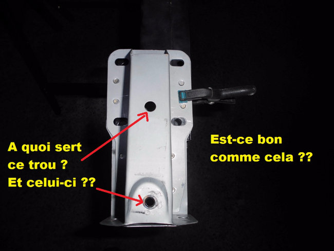 C'est bon comme ça ??? à quoi servent ces trous ??