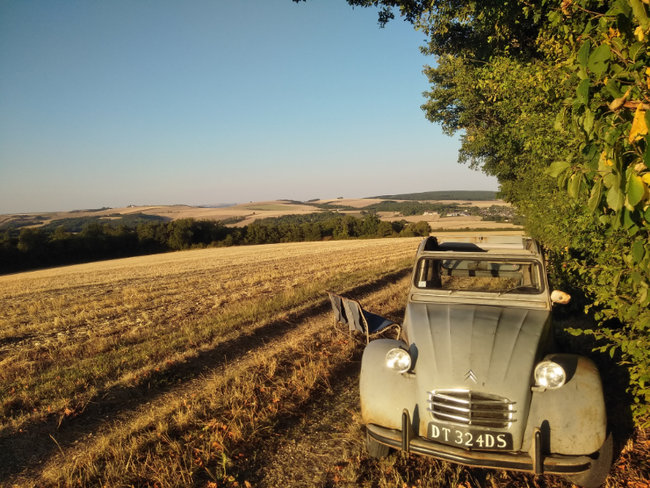 Beau bivouac, belle vue, plus beaucoup d'essence...