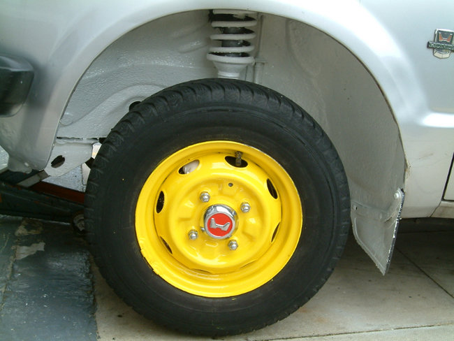 Photo of my original Honda wheel, 12 inch rims