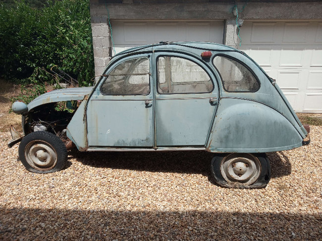 2cv aza de 1966 vert agave