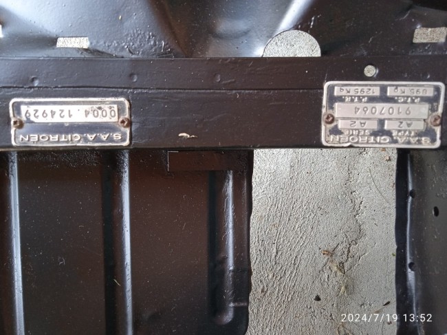 Châssis de 74 mais de quel mois ?